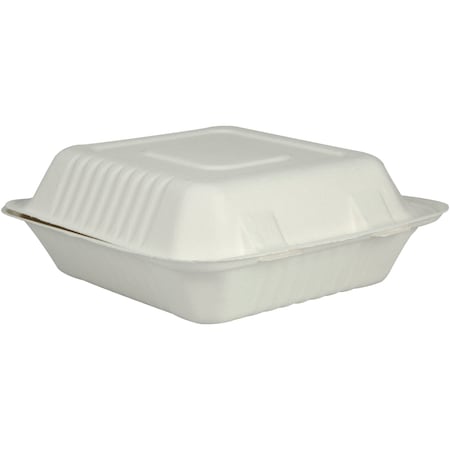Abena Containers, To-Go, Clam Shell Meal Box w/ Hinged Lid, PK200 1010001153